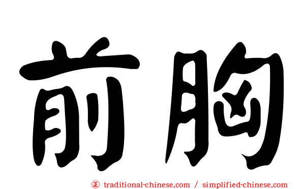 前胸
