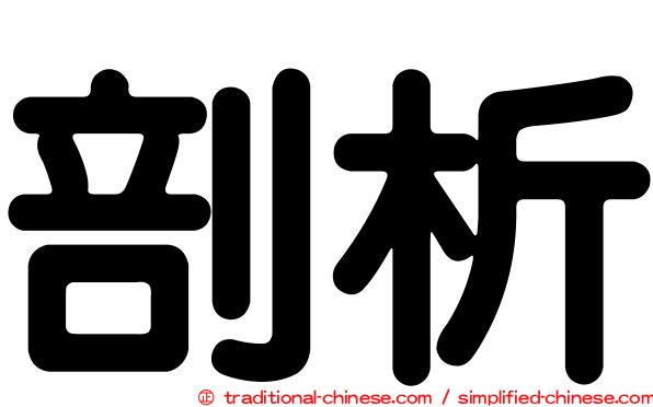 剖析