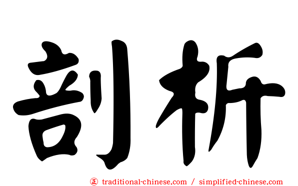 剖析