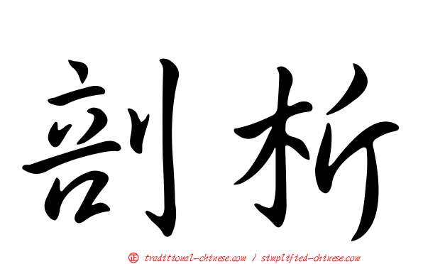 剖析