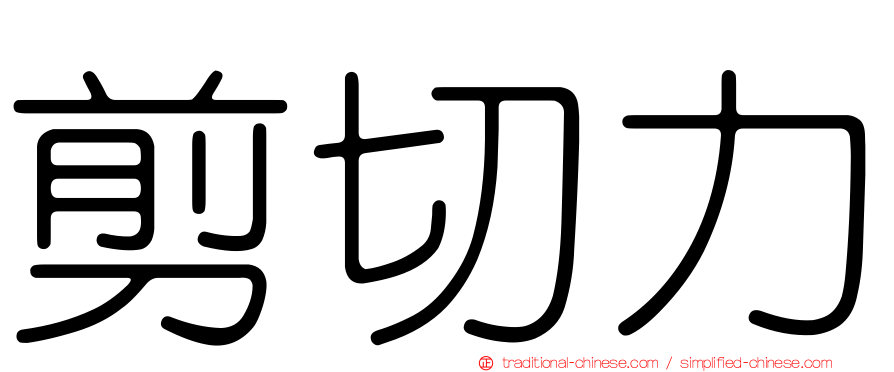剪切力