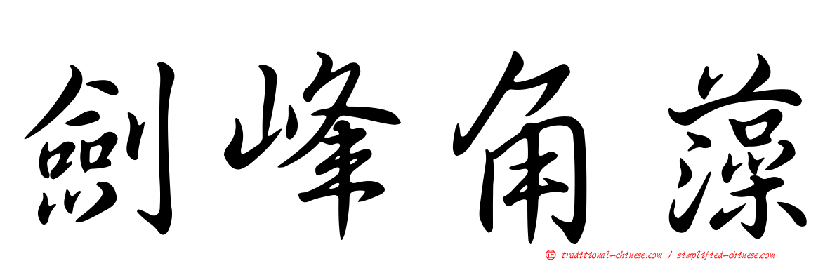 劍峰角藻
