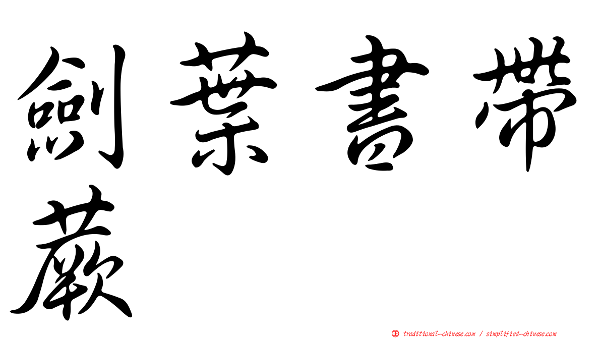 劍葉書帶蕨