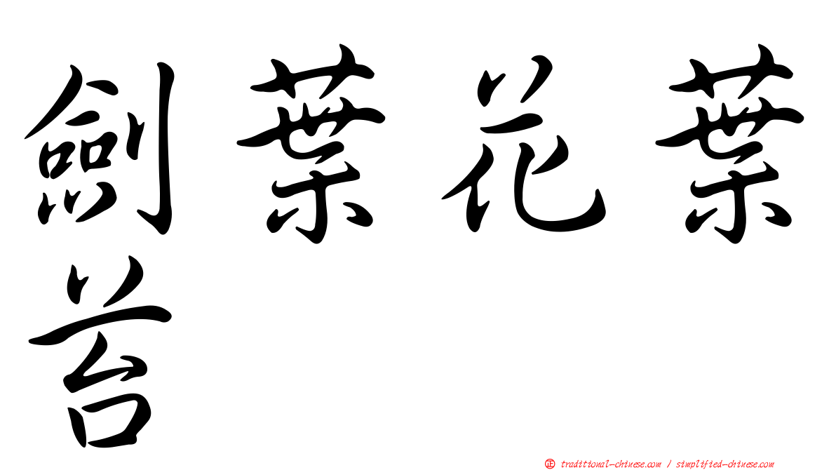 劍葉花葉苔