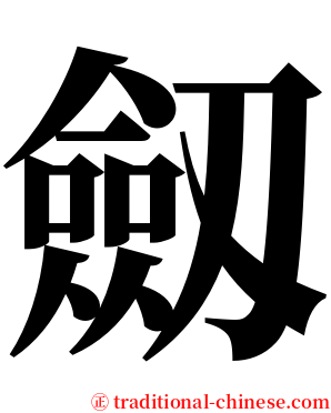 劔 serif font