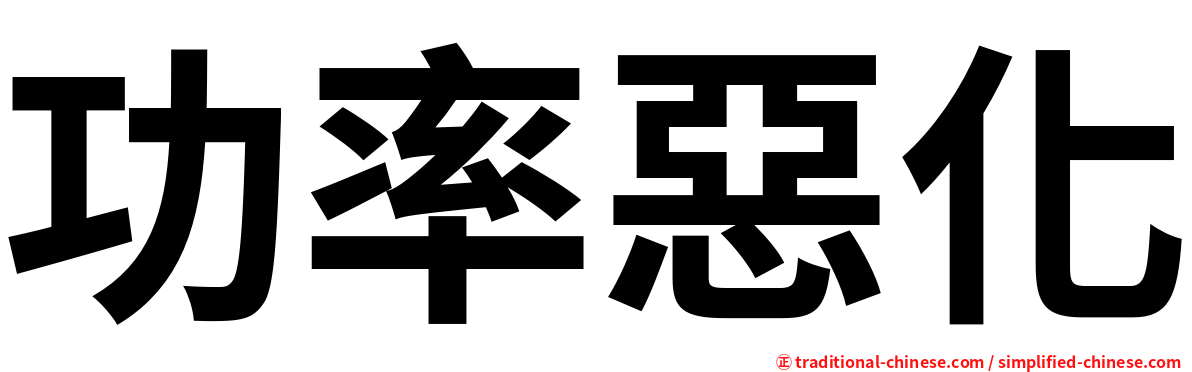 功率惡化