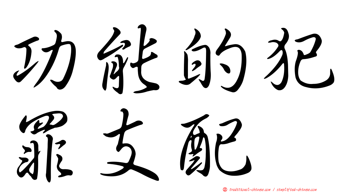 功能的犯罪支配