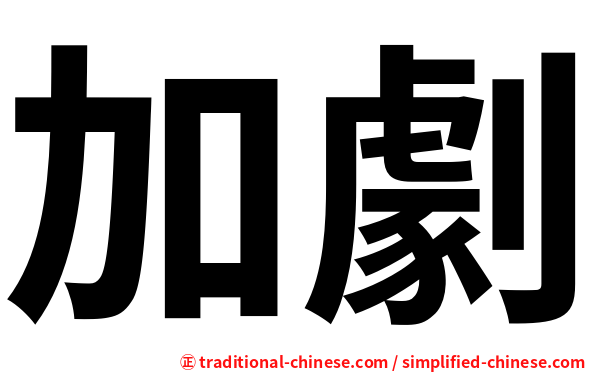 加劇