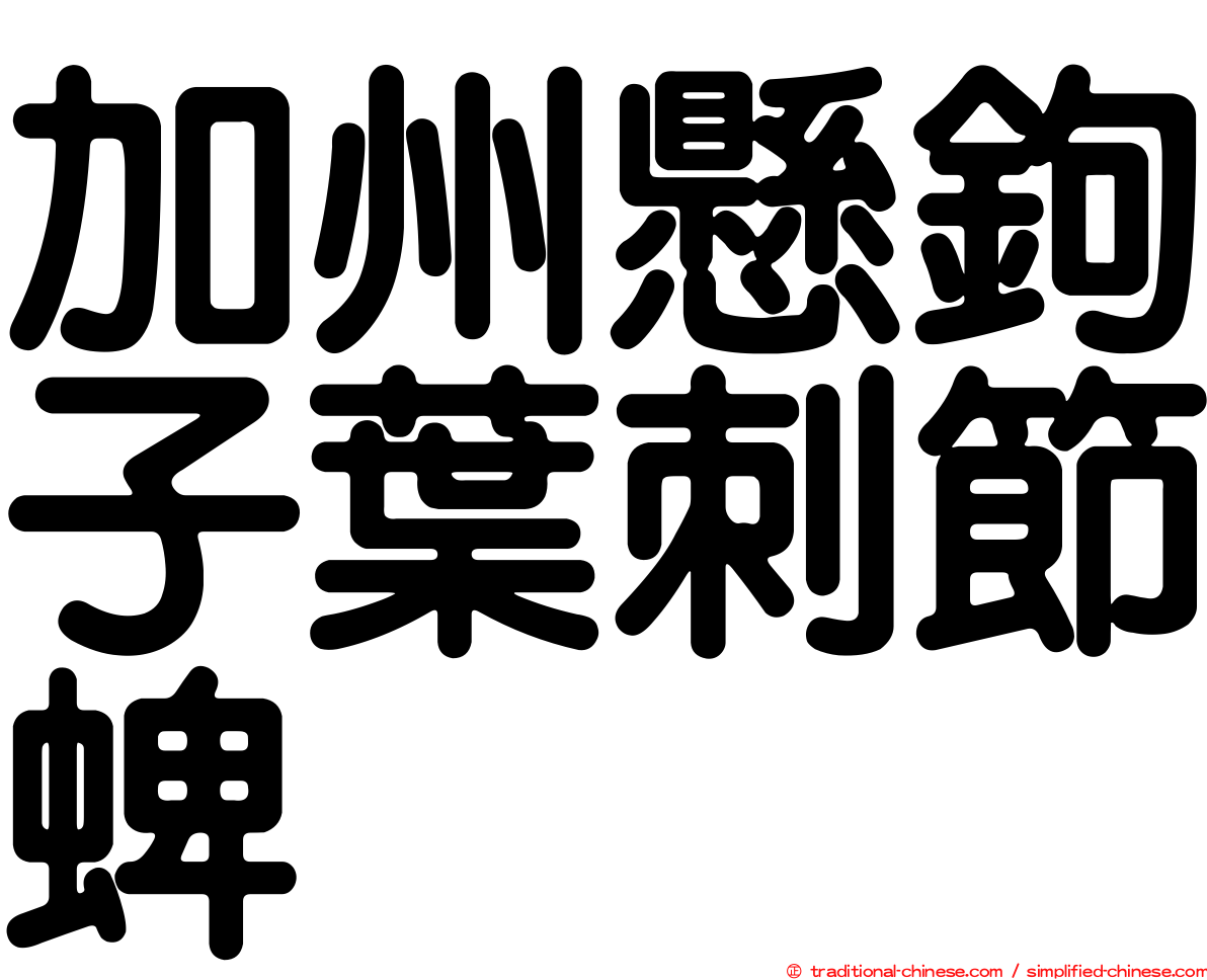 加州懸鉤子葉刺節蜱
