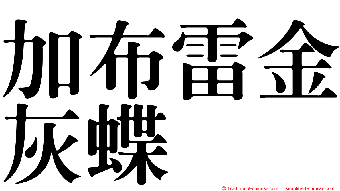 加布雷金灰蝶