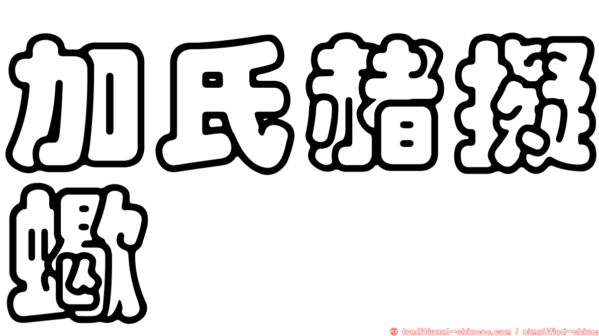 加氏赭擬蠍