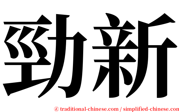 勁新 serif font