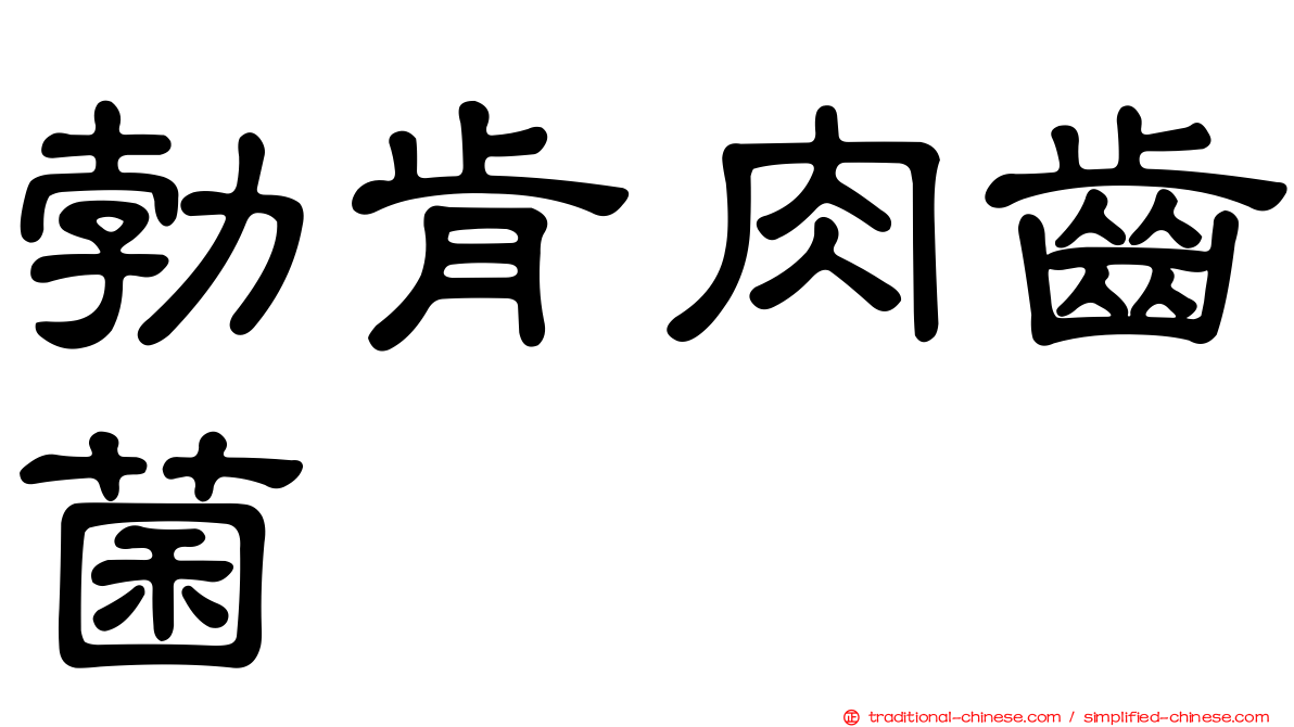 勃肯肉齒菌