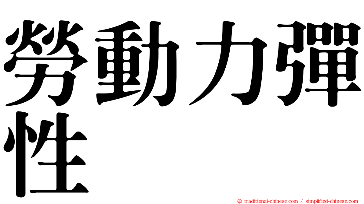 勞動力彈性