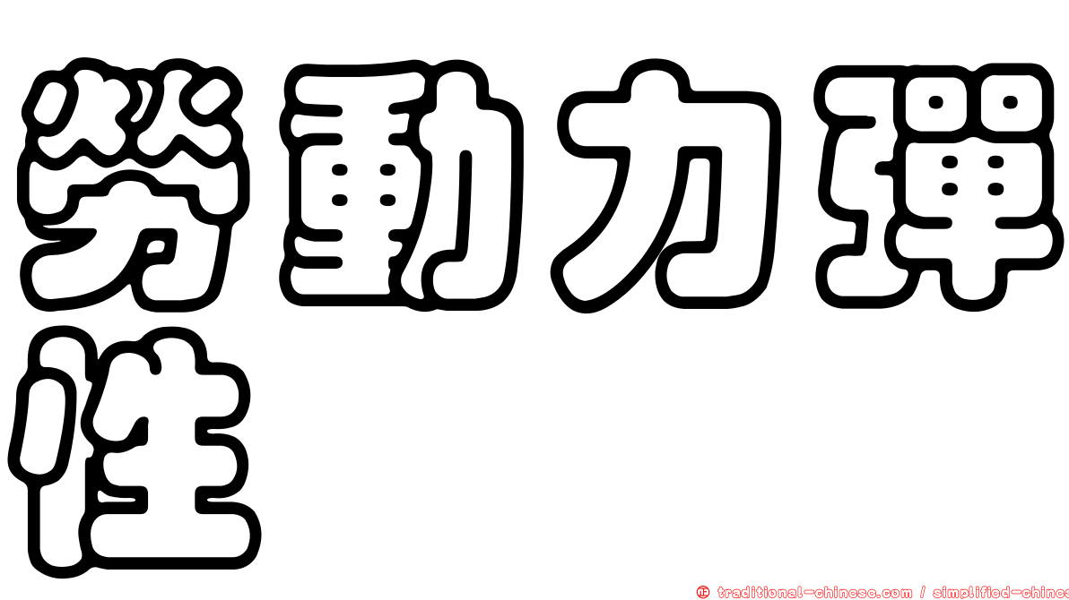 勞動力彈性