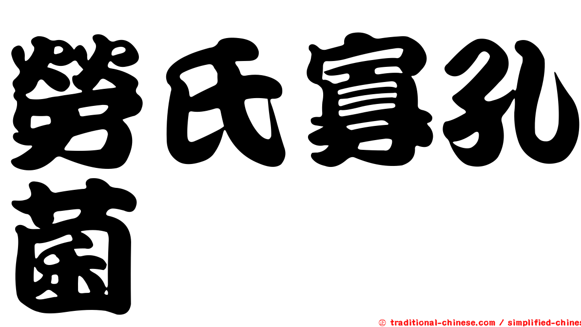 勞氏寡孔菌