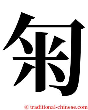 匊 serif font