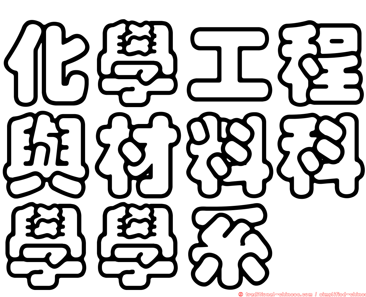化學工程與材料科學學系