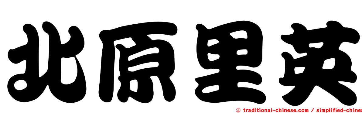 北原里英