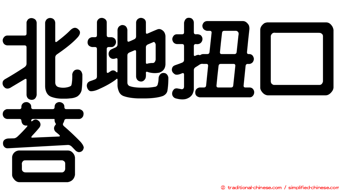 北地扭口苔