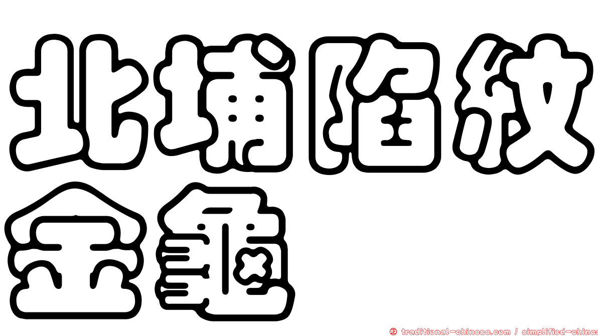 北埔陷紋金龜
