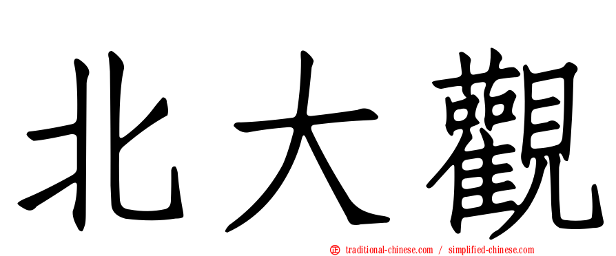 北大觀