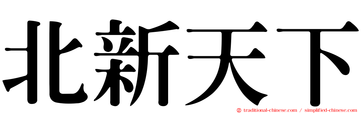 北新天下
