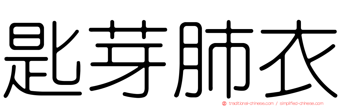 匙芽肺衣