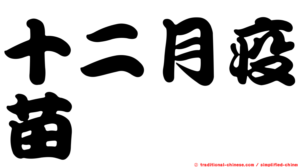 十二月疫苗