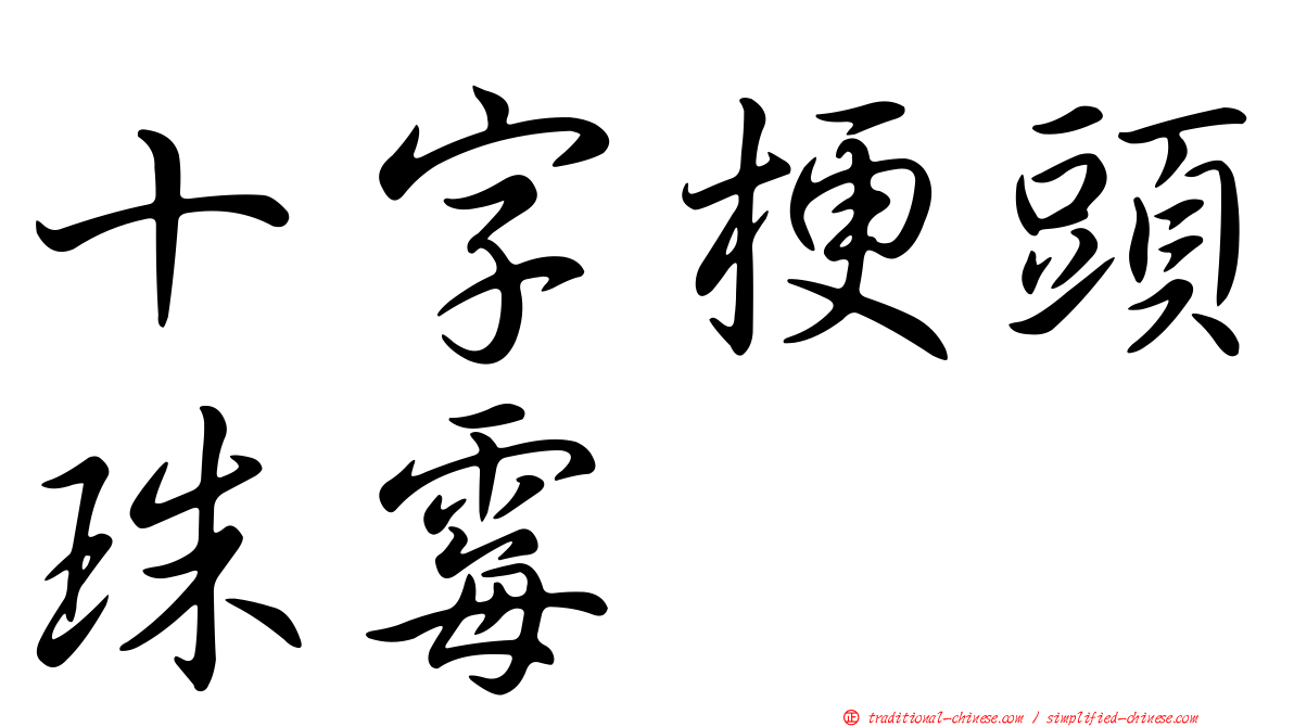 十字梗頭珠霉