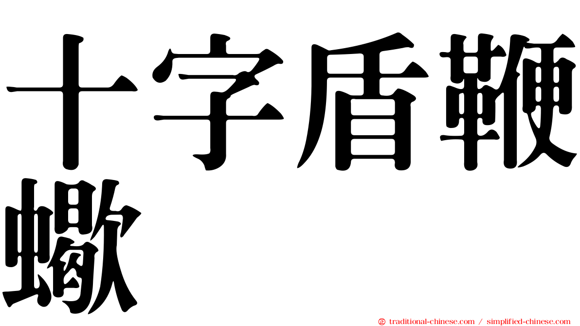 十字盾鞭蠍