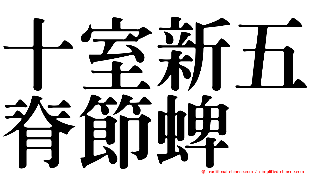 十室新五脊節蜱