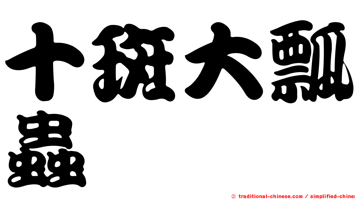 十斑大瓢蟲