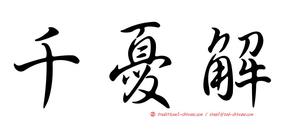 千憂解