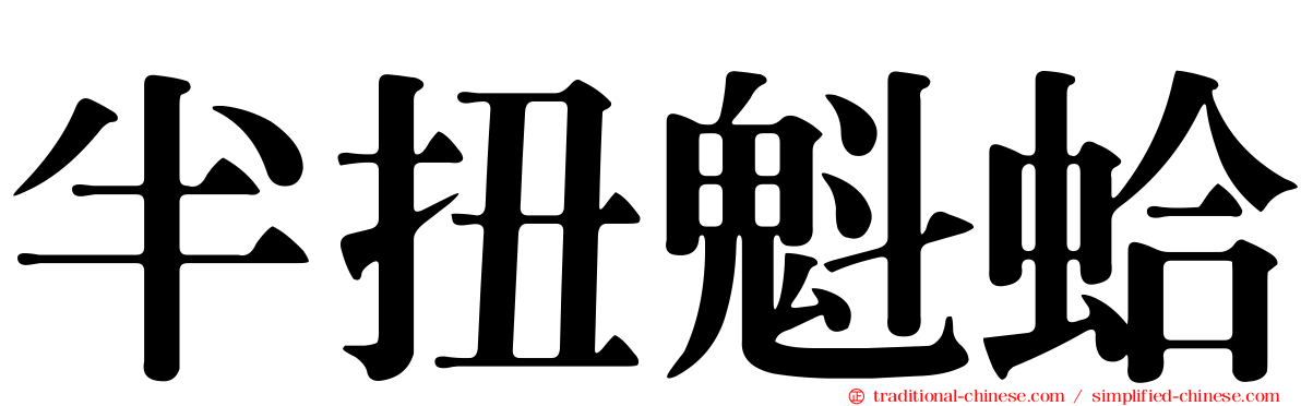 半扭魁蛤