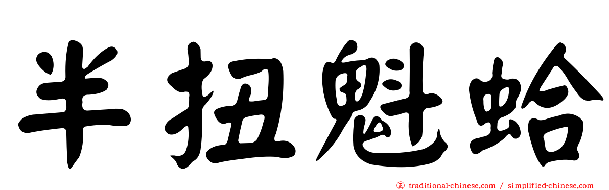 半扭魁蛤