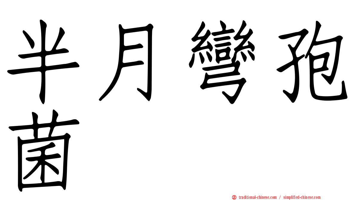 半月彎孢菌