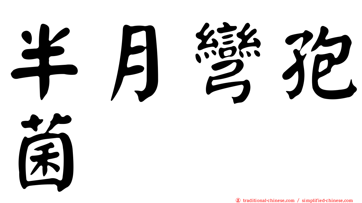 半月彎孢菌