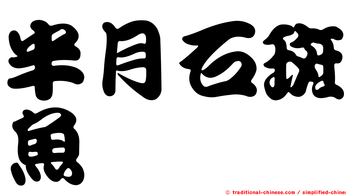 半月石斑魚