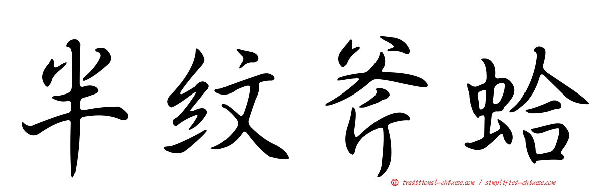 半紋斧蛤