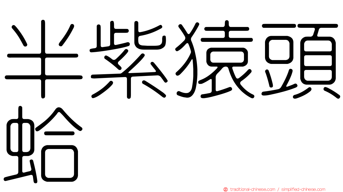 半紫猿頭蛤