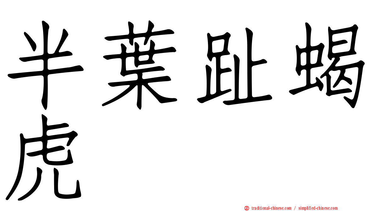 半葉趾蝎虎