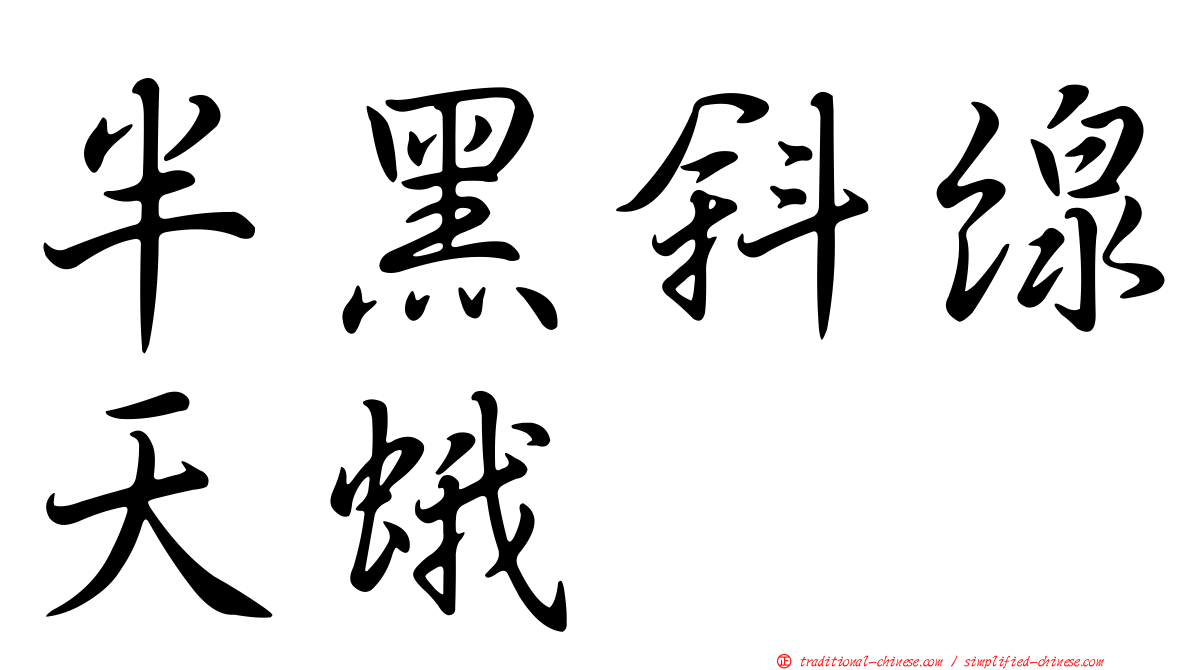 半黑斜線天蛾
