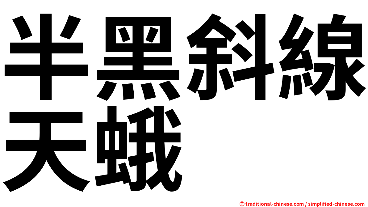 半黑斜線天蛾