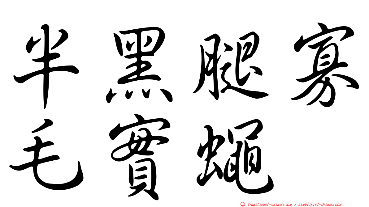 半黑腿寡毛實蠅