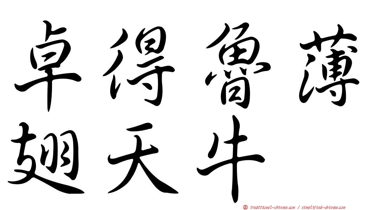 卓得魯薄翅天牛