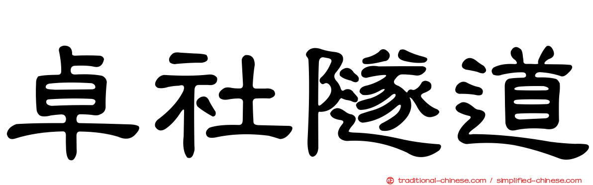 卓社隧道
