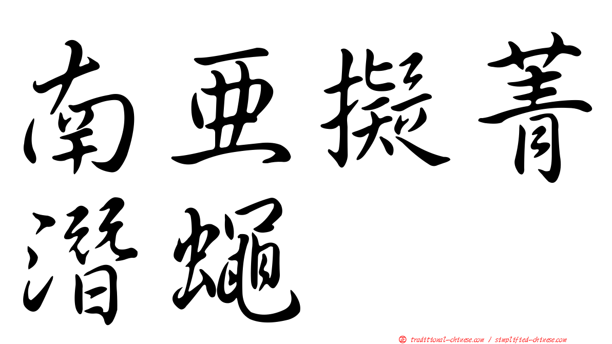 南亞擬菁潛蠅