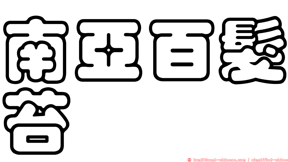 南亞百髮苔