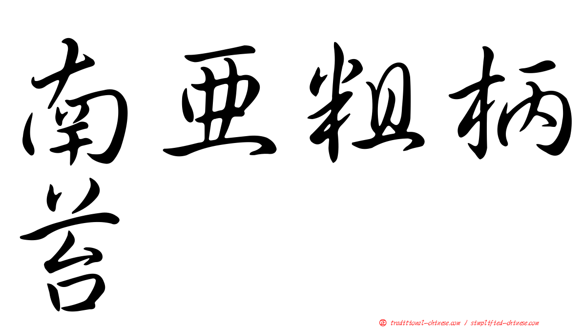 南亞粗柄苔